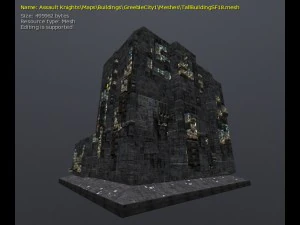 3d greeble city buildings 3D Model