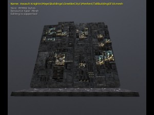 3d greeble city buildings 3Dモデル