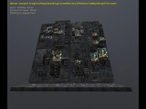 3d greeble city buildings 3D Model