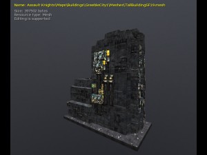 3d greeble city buildings 3Dモデル