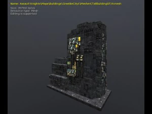 3d greeble city buildings 3D Model