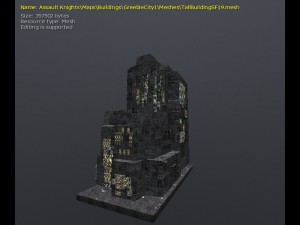 3d greeble city buildings 3Dモデル