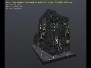 3d greeble city buildings 3D Model