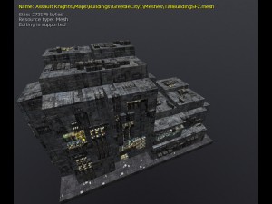 3d greeble city buildings 3Dモデル