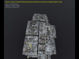 3d greeble city buildings 3D Model