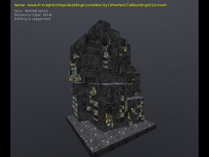 3d greeble city buildings 3Dモデル