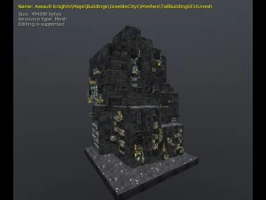 3d greeble city buildings 3D Model