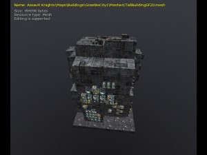 3d greeble city buildings 3Dモデル