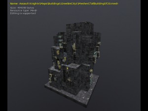 3d greeble city buildings 3Dモデル