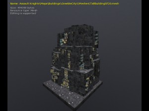 3d greeble city buildings 3Dモデル