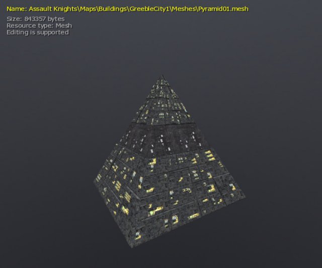 3d greeble pyramid nh 3D 모델 .c4d .max .obj .3ds .fbx .stl .blend 
