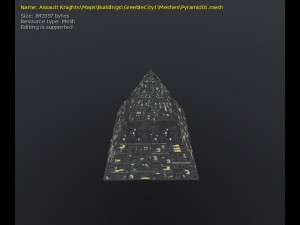 3d greeble pyramid nh 3D 모델