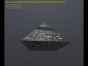 3d greeble pyramid nh 3D 모델