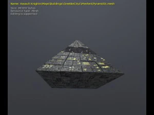 3d greeble pyramid nh 3D Model