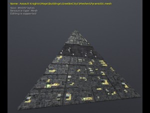 3d greeble pyramid nh 3D 모델
