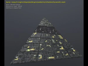 3d greeble pyramid nh 3D Model