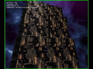 3d sci-fi skyscrapers 3D Model