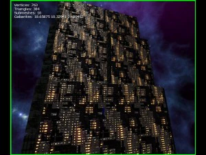 3d sci-fi skyscrapers 3D Model