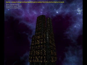 3d sci-fi skyscrapers 3D Model