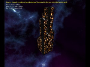 3d sci-fi skyscrapers 3D Model