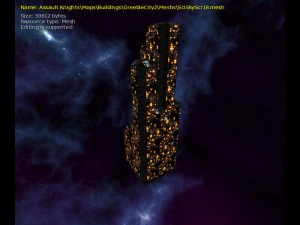 3d sci-fi skyscrapers 3D Model