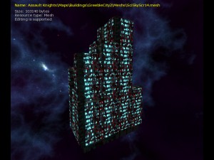 3d sci-fi skyscrapers 3D Model