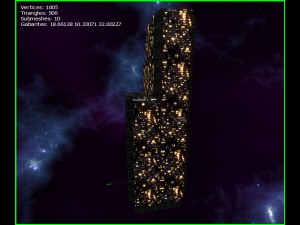 3d sci-fi skyscrapers 3D Model