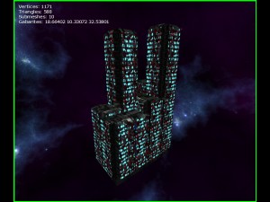 3d sci-fi skyscrapers 3D Model
