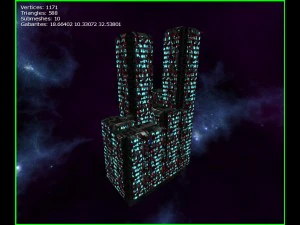 3d sci-fi skyscrapers 3D Model