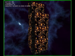 3d sci-fi skyscrapers 3D Model