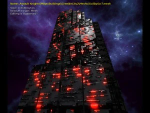 3d sci-fi skyscrapers 3D Model