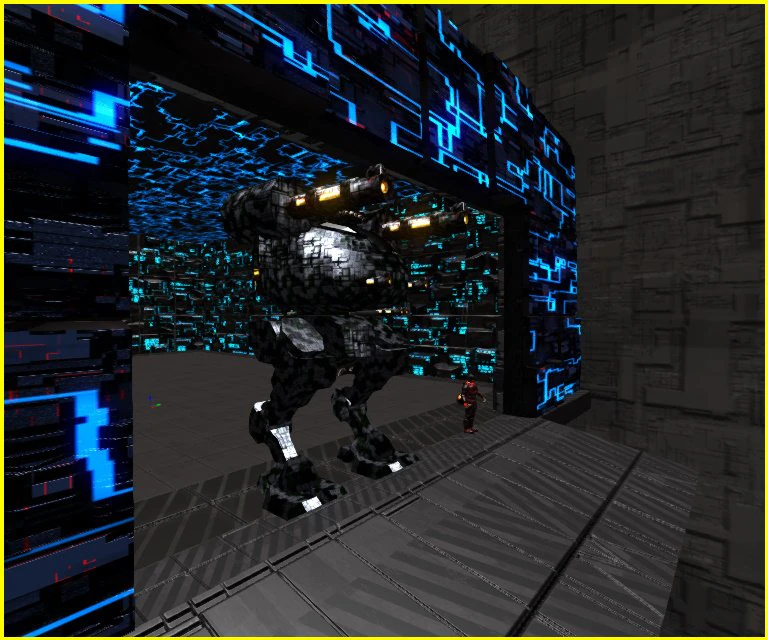 3d greeble mech hangar 3D Model .c4d .max .obj .3ds .fbx .stl .blend