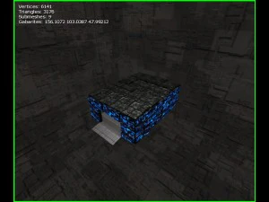 3d greeble mech hangar 3D Model