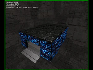 3d greeble mech hangar 3D Model