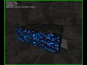 3d greeble mech hangar 3D Model