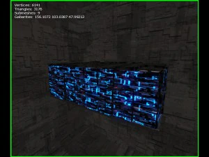 3d greeble mech hangar 3D Model