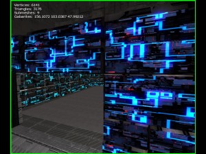 3d greeble mech hangar 3D 모델