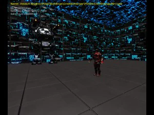 3d greeble mech hangar 3D Model