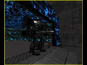 3d greeble mech hangar 3D Model