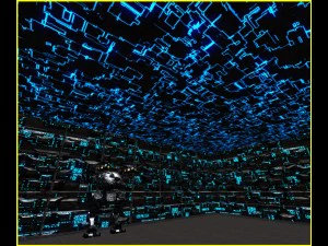 3d greeble mech hangar 3D Model