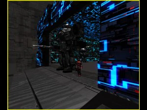3d greeble mech hangar 3D Model