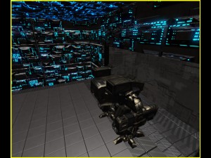 3d greeble mech hangar 3D 모델
