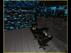 3d greeble mech hangar 3D Model
