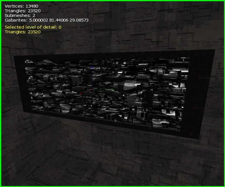 3d sci-fi wall 3D Model .c4d .max .obj .3ds .fbx .stl .blend 