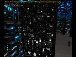 3d sci-fi wall 3D 模型