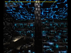 3d sci-fi wall 3D 模型