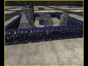 3d fortress wall Model 3D