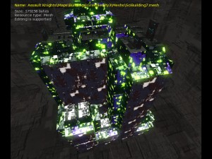 3d sci-fi buildings 3D 모델