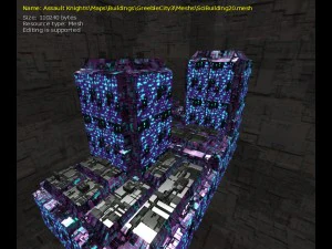 3d sci-fi buildings 3D Model