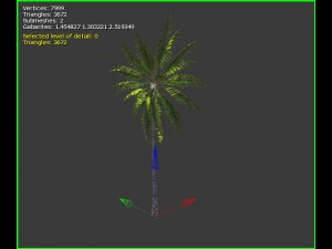 3d palm tree 3D 模型